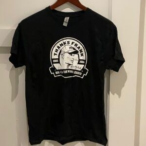 Black cotton TEE size M Ohio university coach Frank